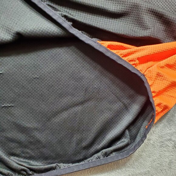 Mizuno Baseball Wind Lite Performance Pullover Shirt Black Orange Men Sz 2XL - Picture 8 of 11